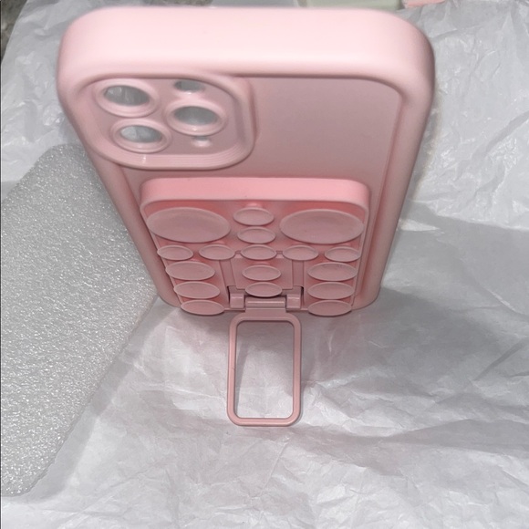 Pink Phone Case with Bubble Grip and Kickstand 1Phone 11 pro - Picture 4 of 7